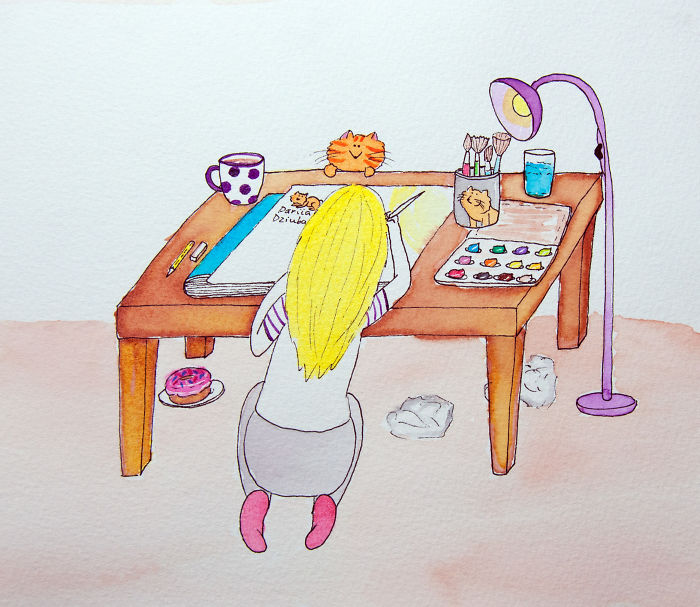 I Made These 40 Amusing Illustrations That Show The Perks Of Living With A Cat I Made These 40 Amusing Illustrations That Show The Perks Of Living With A Cat