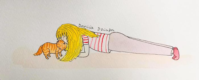 I Made These 40 Amusing Illustrations That Show The Perks Of Living With A Cat I Made These 40 Amusing Illustrations That Show The Perks Of Living With A Cat