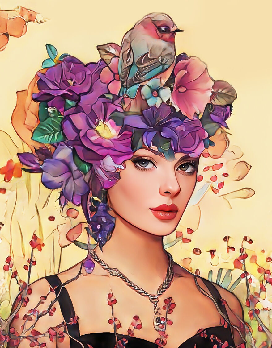 I Captured The Ephemeral Beauty Of The World Around Us In My Floral Collage Artworks, And Here Are The Best 19 Works I Captured The Ephemeral Beauty Of The World Around Us In My Floral Collage Artworks, And Here Are The Best 19 Works