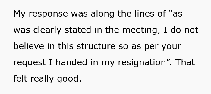 New Manager “Asks For The Resignation Of Anyone Who Doesn’t Believe Her Way Will Work By 5 PM The Next Day”, Sales Rep Team Resigns On The Spot New Manager “Asks For The Resignation Of Anyone Who Doesn’t Believe Her Way Will Work By 5 PM The Next Day”, Sales Rep Team Resigns On The Spot
