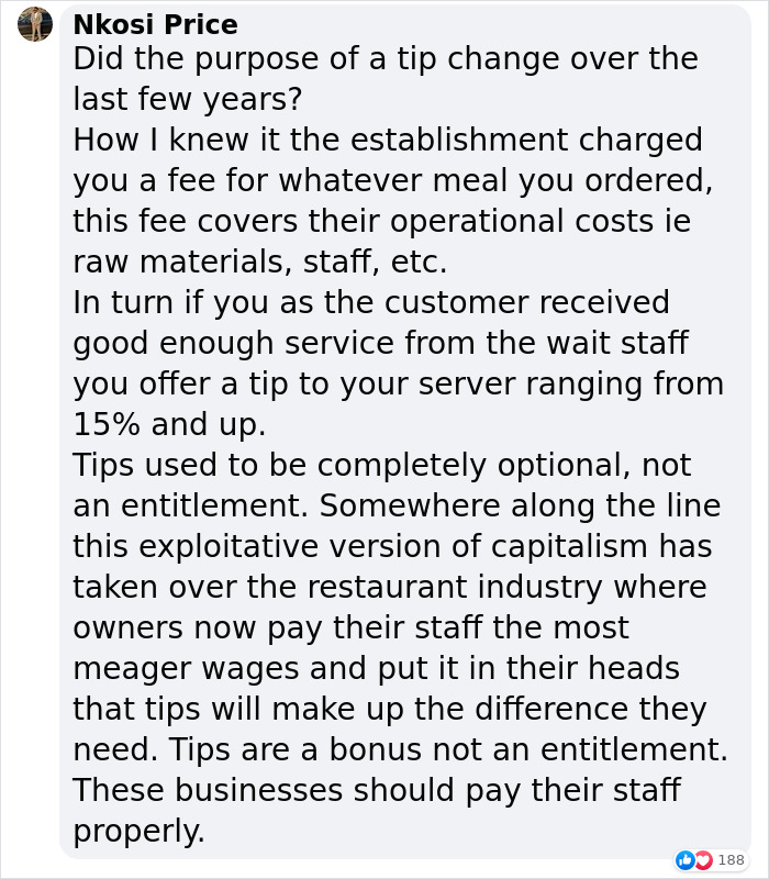 Server Goes On A Rant About Customers Who Don’t Tip Enough, Divides The Internet Server Goes On A Rant About Customers Who Don’t Tip Enough, Divides The Internet