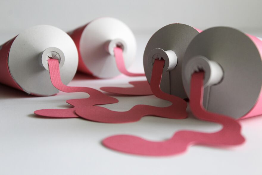 Dripping Creativity: I Replicated Paint With Paper (7 Pics) Dripping Creativity: I Replicated Paint With Paper (7 Pics)