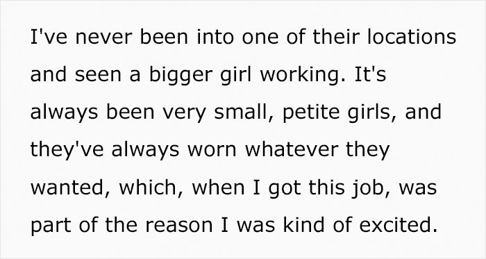 Plus-Size Woman Quits Job After Being Told To ‘Cover Her Stomach’ Despite All Of Her Petite Coworkers Wearing Similar Clothes