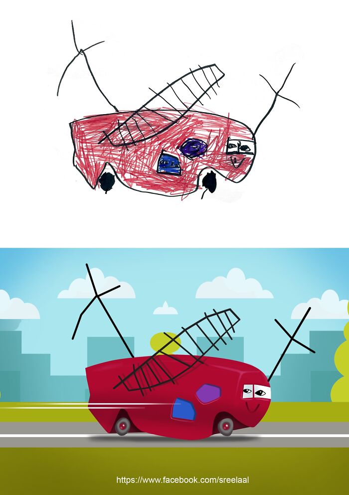 I Made These Digital Illustrations Based On My 5-Year-Old Son’s Drawings (8 Pics) I Made These Digital Illustrations Based On My 5-Year-Old Son’s Drawings (8 Pics)