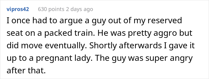 Guy’s Booked Train Seat Gets Taken By Arrogant Passenger, He Does The Same With First Class Seat Because The Conductor Couldn’t Help Him About It Guy’s Booked Train Seat Gets Taken By Arrogant Passenger, He Does The Same With First Class Seat Because The Conductor Couldn’t Help Him About It