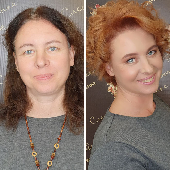 A Makeup Artist And Hairstylist Post 30 Before-And-After Shots Of Clients Who Told Them To “Do Something” (New Pics) A Makeup Artist And Hairstylist Post 30 Before-And-After Shots Of Clients Who Told Them To “Do Something” (New Pics)