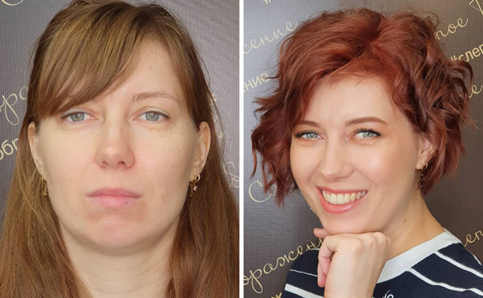 A Makeup Artist And Hairstylist Post 30 Before-And-After Shots Of Clients Who Told Them To “Do Something” (New Pics) A Makeup Artist And Hairstylist Post 30 Before-And-After Shots Of Clients Who Told Them To “Do Something” (New Pics)