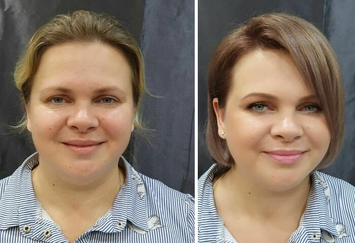 A Makeup Artist And Hairstylist Post 30 Before-And-After Shots Of Clients Who Told Them To “Do Something” (New Pics) A Makeup Artist And Hairstylist Post 30 Before-And-After Shots Of Clients Who Told Them To “Do Something” (New Pics)