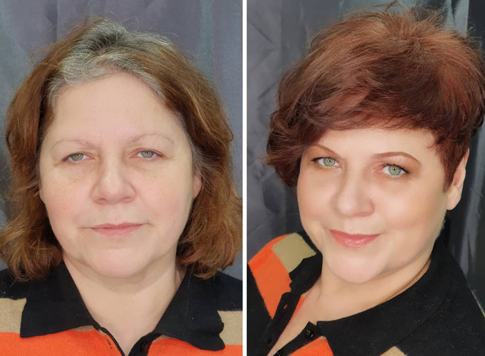 A Makeup Artist And Hairstylist Post 30 Before-And-After Shots Of Clients Who Told Them To “Do Something” (New Pics) A Makeup Artist And Hairstylist Post 30 Before-And-After Shots Of Clients Who Told Them To “Do Something” (New Pics)