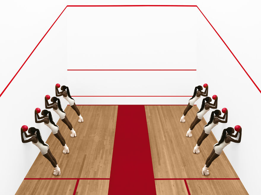 My New Photography Series: A Drone In A Squash Court