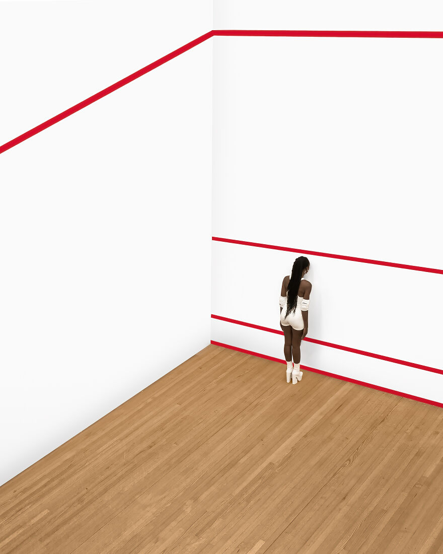My New Photography Series: A Drone In A Squash Court