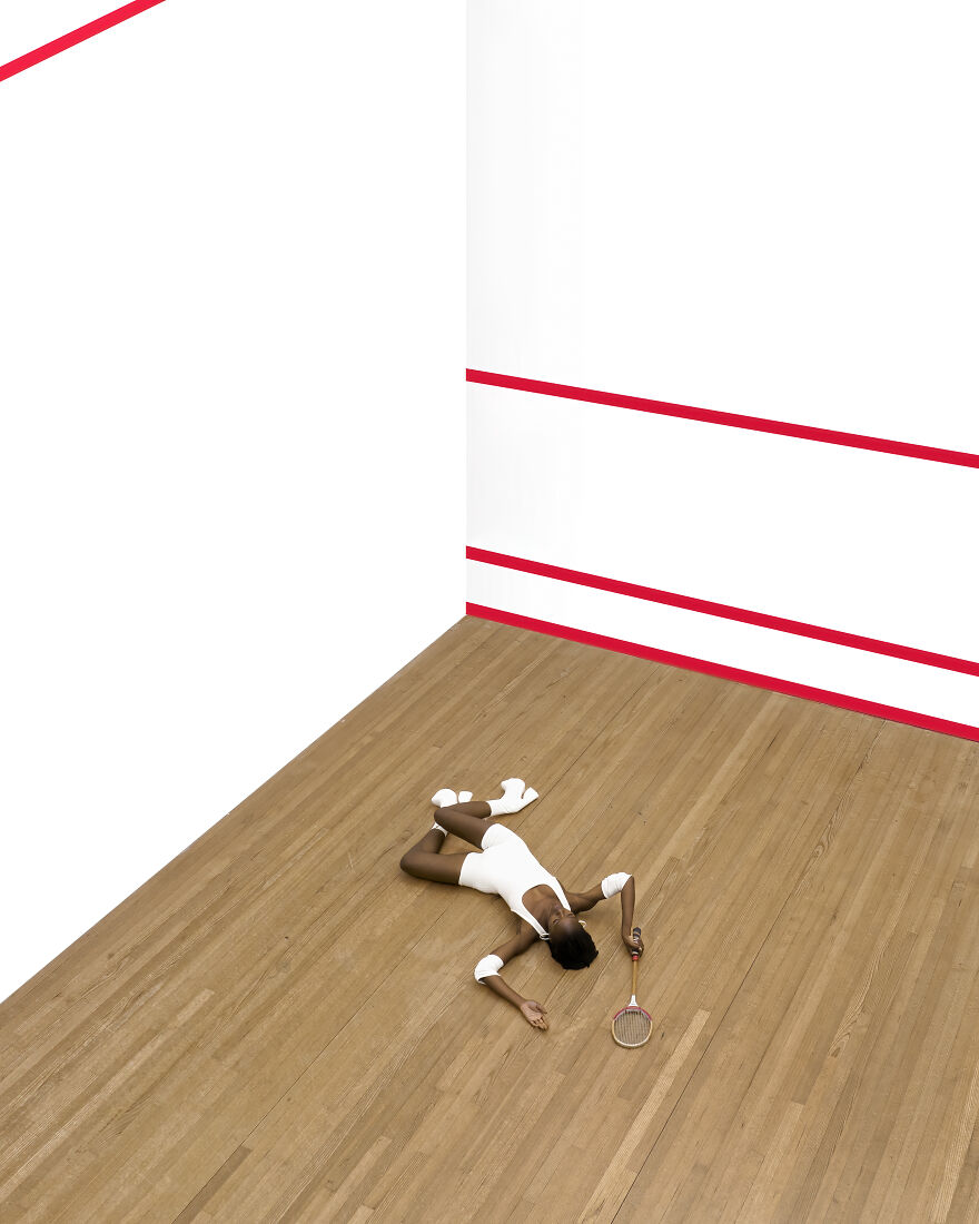 My New Photography Series: A Drone In A Squash Court