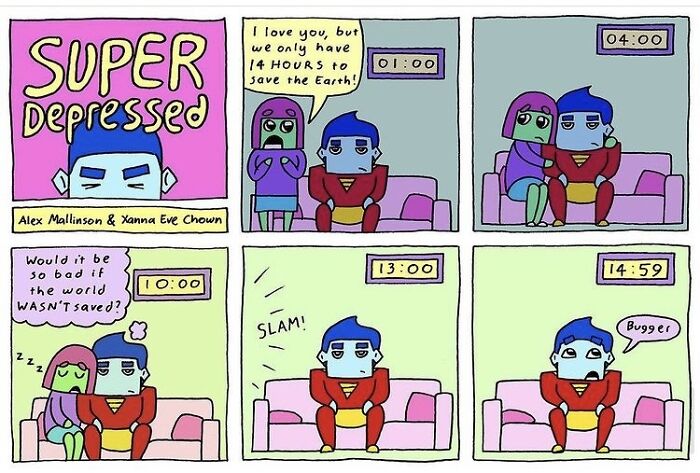 “What If Superman Had Depression?”: 10 Comics Made By Us “What If Superman Had Depression?”: 10 Comics Made By Us