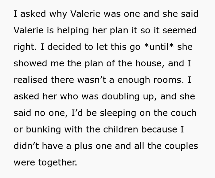 Woman Is Not Given Bridesmaid Duties And Has To Sleep On The Couch At Friend’s Wedding So She Asks If She’s Right For Not Wanting To Pay For Lodging Woman Is Not Given Bridesmaid Duties And Has To Sleep On The Couch At Friend’s Wedding So She Asks If She’s Right For Not Wanting To Pay For Lodging