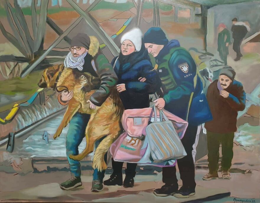 My Friend Spent Over 500 Hours To Capture The Suffering Of The Ukrainian People In Her Paintings (19 Pics) My Friend Spent Over 500 Hours To Capture The Suffering Of The Ukrainian People In Her Paintings (19 Pics)