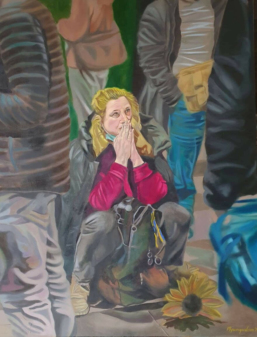 My Friend Spent Over 500 Hours To Capture The Suffering Of The Ukrainian People In Her Paintings (19 Pics) My Friend Spent Over 500 Hours To Capture The Suffering Of The Ukrainian People In Her Paintings (19 Pics)
