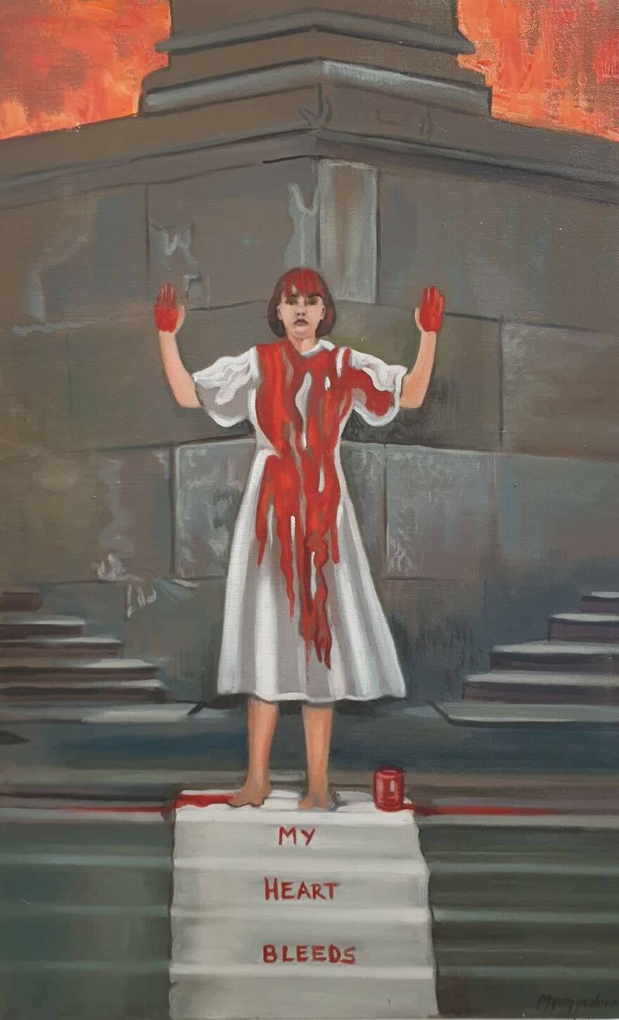 My Friend Spent Over 500 Hours To Capture The Suffering Of The Ukrainian People In Her Paintings (19 Pics) My Friend Spent Over 500 Hours To Capture The Suffering Of The Ukrainian People In Her Paintings (19 Pics)
