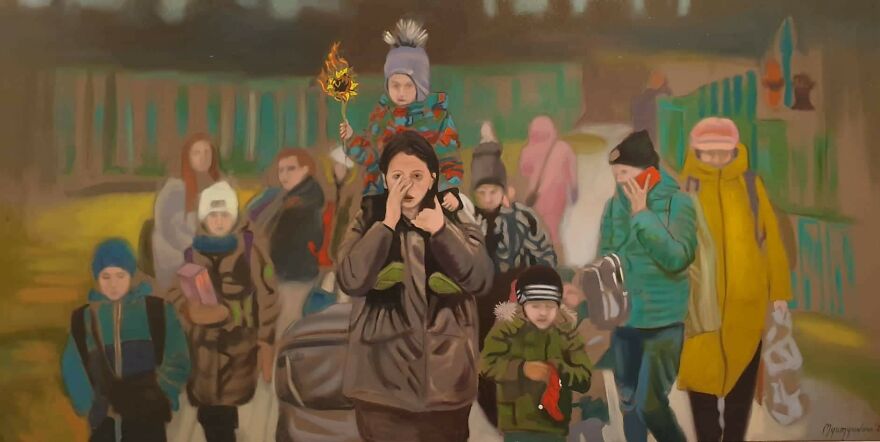 My Friend Spent Over 500 Hours To Capture The Suffering Of The Ukrainian People In Her Paintings (19 Pics) My Friend Spent Over 500 Hours To Capture The Suffering Of The Ukrainian People In Her Paintings (19 Pics)
