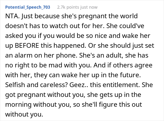Woman Gets Blasted For Not Waking Up A Pregnant Colleague From Her Nap At The End Of Their Lunch Break