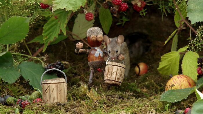 I Built A Scaled-Down Village For Wild Mice In My Garden, And They Love It I Built A Scaled-Down Village For Wild Mice In My Garden, And They Love It