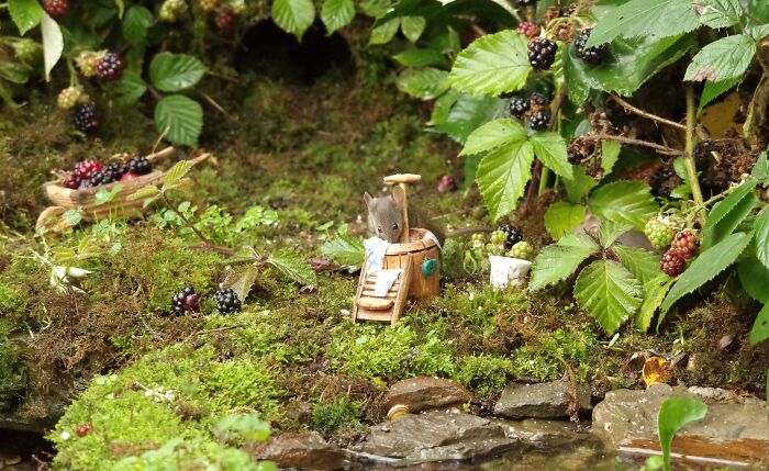 I Built A Scaled-Down Village For Wild Mice In My Garden, And They Love It I Built A Scaled-Down Village For Wild Mice In My Garden, And They Love It