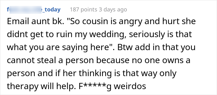 Woman Wears Red Dress To Cousin’s Wedding To Show That She Slept With The Groom First, But The Bride Outsmarts Her Woman Wears Red Dress To Cousin’s Wedding To Show That She Slept With The Groom First, But The Bride Outsmarts Her