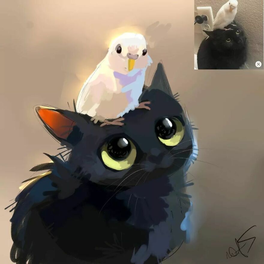 “Mr. Lucifer” Turns Funny Animal Pics Into Adorable Drawings, And Here’s 30 Of Their Cutest Works “Mr. Lucifer” Turns Funny Animal Pics Into Adorable Drawings, And Here’s 30 Of Their Cutest Works