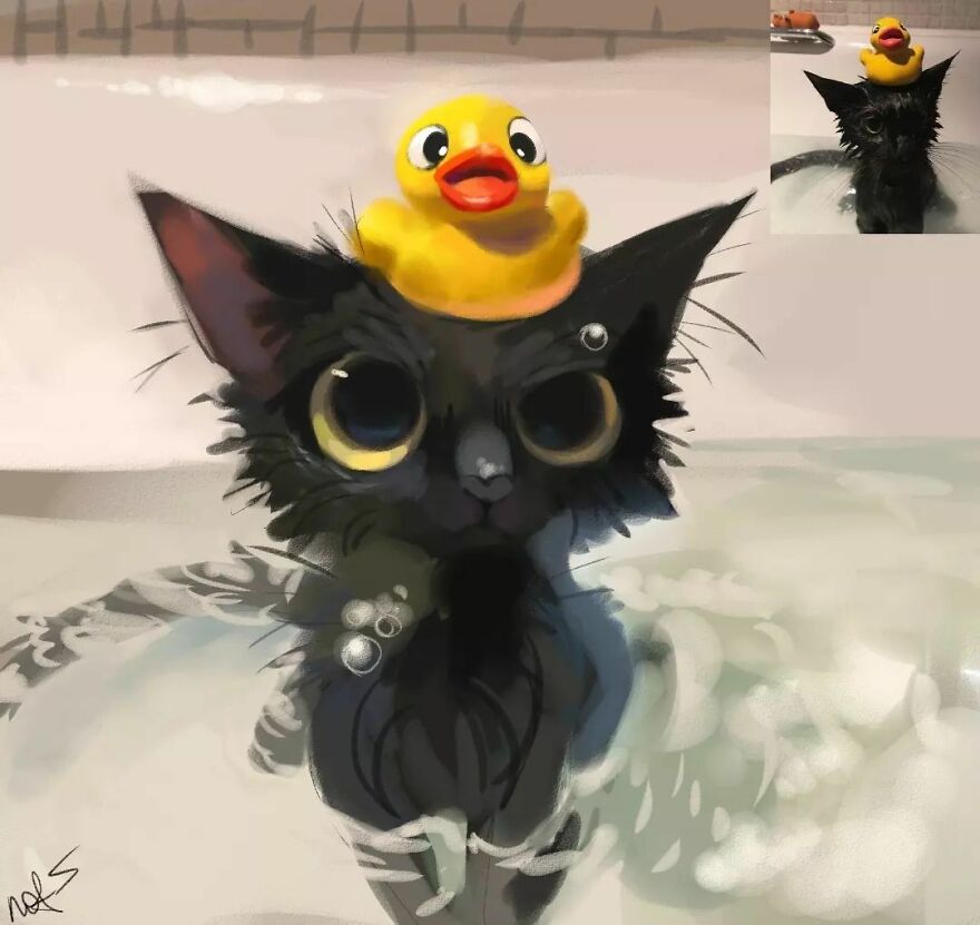 “Mr. Lucifer” Turns Funny Animal Pics Into Adorable Drawings, And Here’s 30 Of Their Cutest Works “Mr. Lucifer” Turns Funny Animal Pics Into Adorable Drawings, And Here’s 30 Of Their Cutest Works