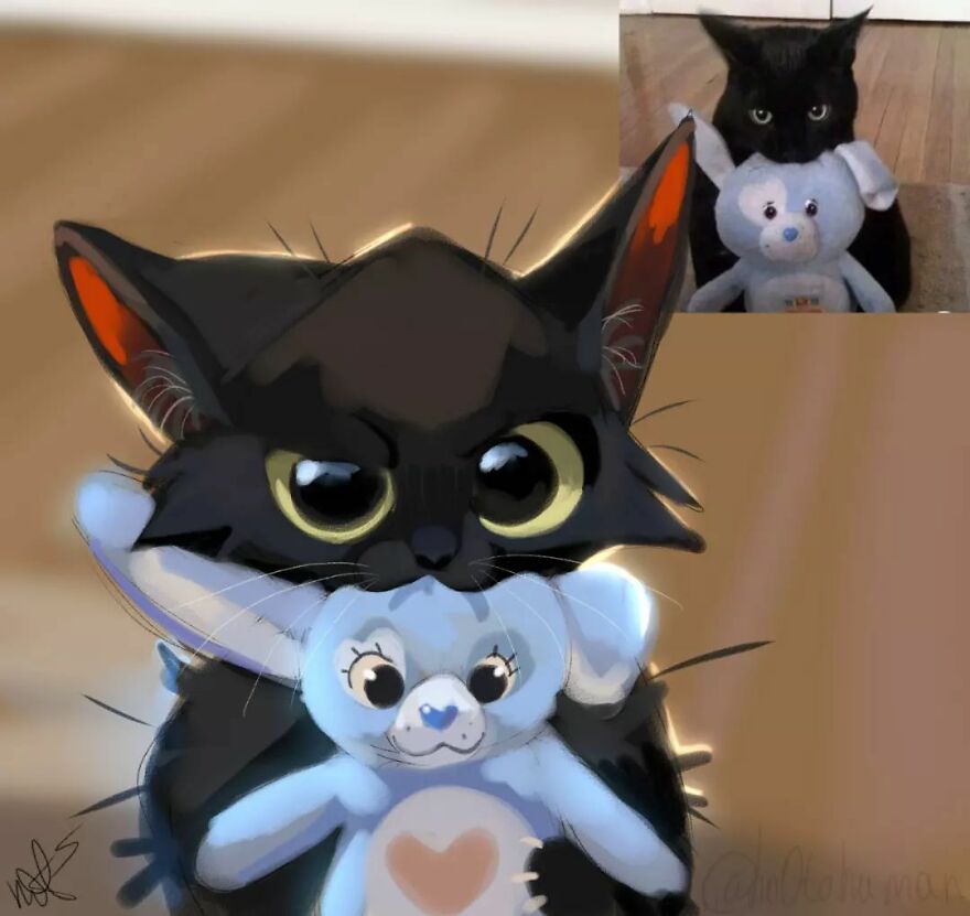 “Mr. Lucifer” Turns Funny Animal Pics Into Adorable Drawings, And Here’s 30 Of Their Cutest Works “Mr. Lucifer” Turns Funny Animal Pics Into Adorable Drawings, And Here’s 30 Of Their Cutest Works