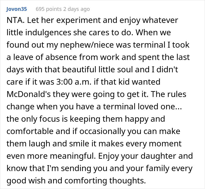 Mom Doesn’t Want Her 16 Y.O. Daughter To Drink And Smoke, But Dad Allows Her Because She&#8217;s Terminally Ill