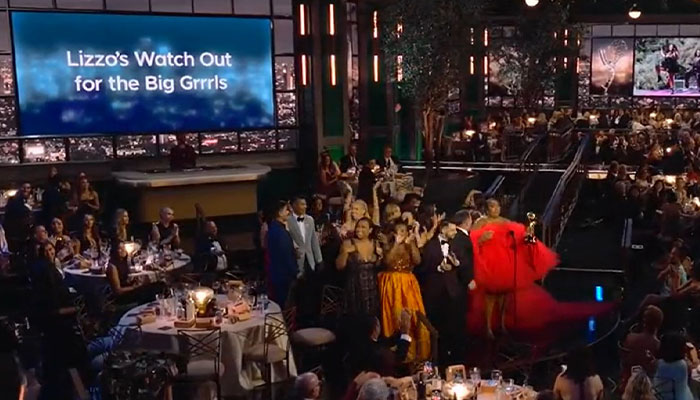 “Fat Like Me. Black Like Me. Beautiful Like Me”: Lizzo Recalls The Role Model She Wanted As A Kid During Emmys Speech “Fat Like Me. Black Like Me. Beautiful Like Me”: Lizzo Recalls The Role Model She Wanted As A Kid During Emmys Speech