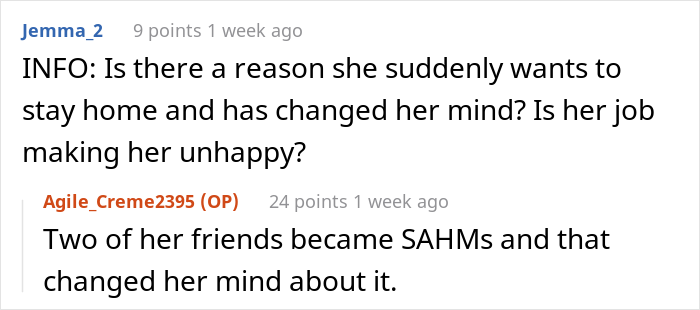 The Internet Backs Husband For “Ruining” Family Dinner Because He Is The Only One Not On Board With Wife’s Stay-At-Home Idea The Internet Backs Husband For “Ruining” Family Dinner Because He Is The Only One Not On Board With Wife’s Stay-At-Home Idea