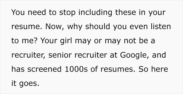 “We Are In 2022”: Recruiter At Google Lists 5 Things Your Resume Absolutely Doesn’t Need “We Are In 2022”: Recruiter At Google Lists 5 Things Your Resume Absolutely Doesn’t Need