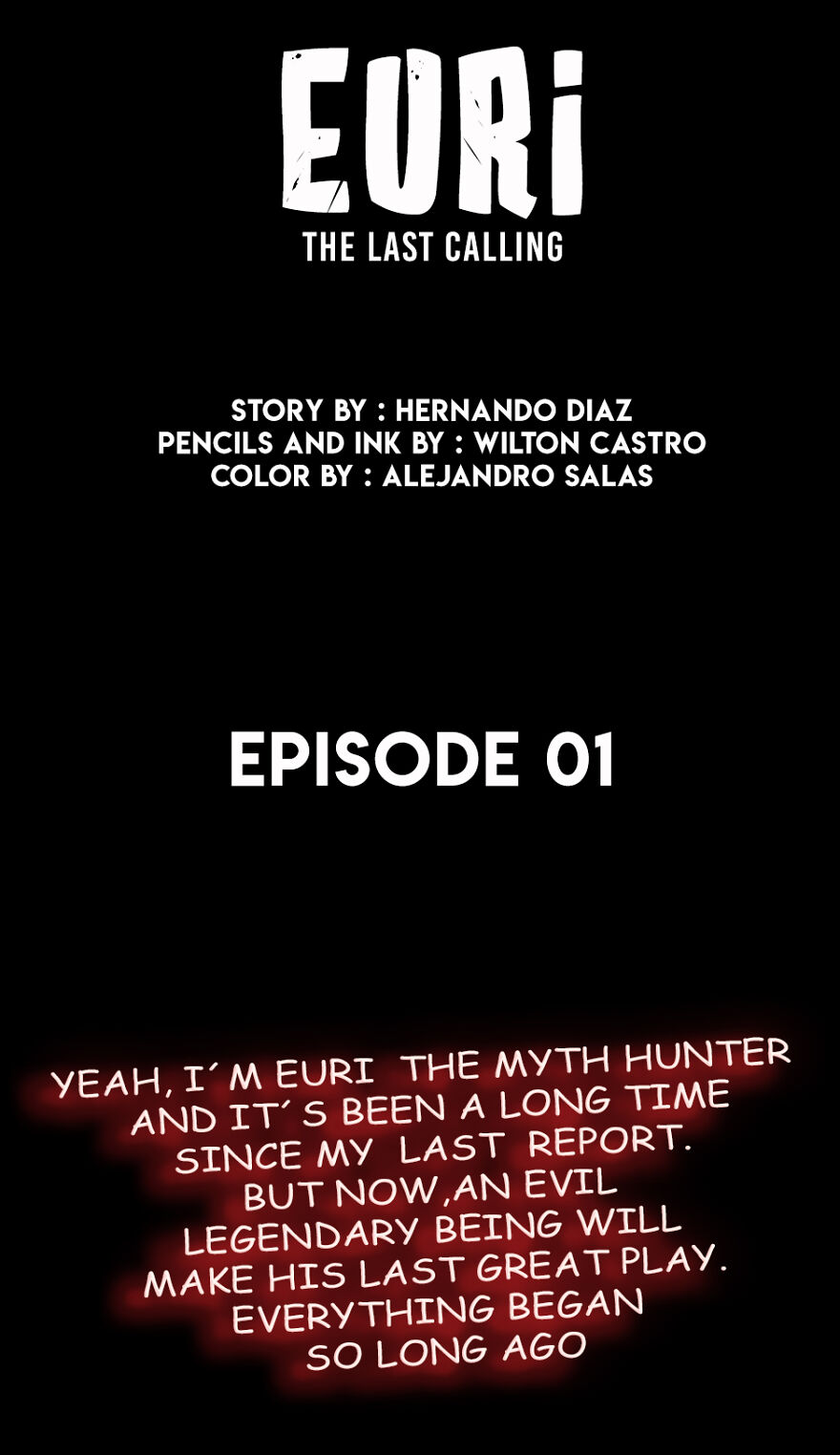 Euri, The Last Calling, Preview Comic Euri, The Last Calling, Preview Comic