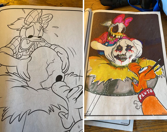 30 Times Adults Improvised And ‘Ruined’ Kids’ Coloring Books 30 Times Adults Improvised And ‘Ruined’ Kids’ Coloring Books