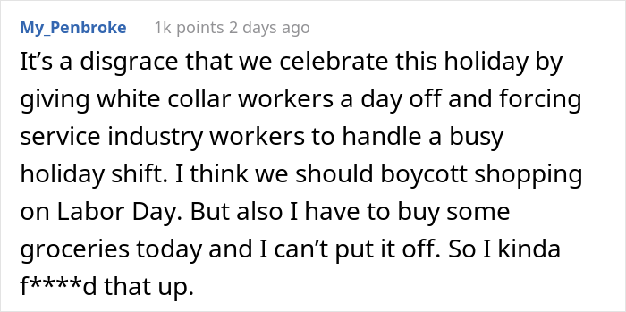 Person Asks The Internet “Can Someone Tell Me Why I’m Working On Labor Day?” And People Chime In Person Asks The Internet “Can Someone Tell Me Why I’m Working On Labor Day?” And People Chime In