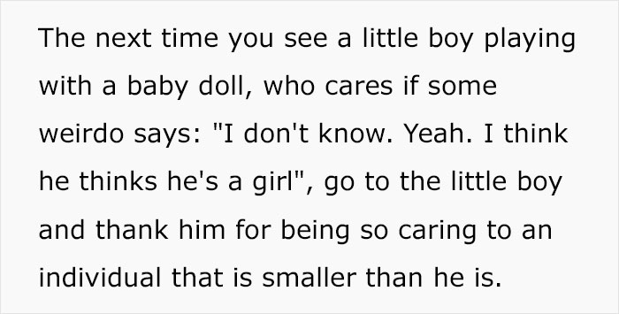 Guy Perfectly Sums Up Why You Should Let Your Son Play With Dolls Guy Perfectly Sums Up Why You Should Let Your Son Play With Dolls