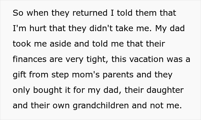 16 Y.O. Daughter Disappointed With Her Father As He Did Not Invite Her On His New Family’s Paris Vacation, Gets Called A Jerk 16 Y.O. Daughter Disappointed With Her Father As He Did Not Invite Her On His New Family’s Paris Vacation, Gets Called A Jerk