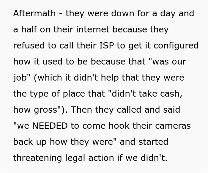 Stuck-Up Cafe Owner Messes With A Sale Systems Vendor And Loses, Regrets His Words After They Come In And Pack Everything Up Stuck-Up Cafe Owner Messes With A Sale Systems Vendor And Loses, Regrets His Words After They Come In And Pack Everything Up