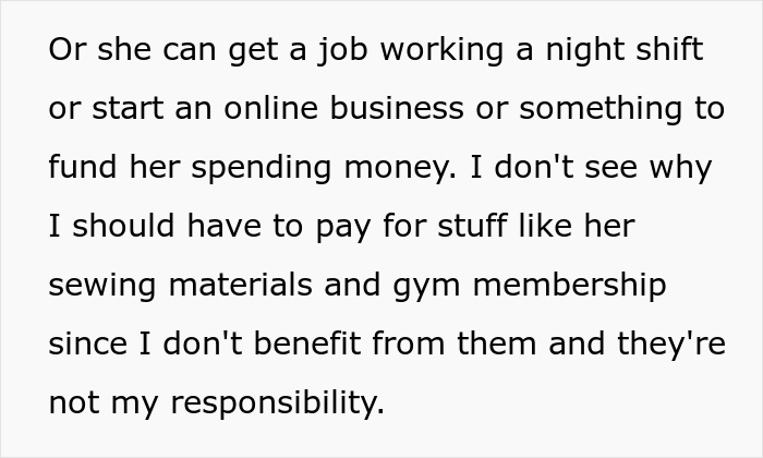 Husband Refuses To Give Jobless Wife Spending Money, Ignoring The Fact That She Used Her Inheritance Money To Buy Them A House And 2 Cars