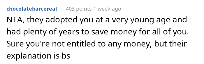 Parents Get Slammed Online For Leaving Adoptive Son With No College Tuition After Spending Everything On Biological Kids Parents Get Slammed Online For Leaving Adoptive Son With No College Tuition After Spending Everything On Biological Kids