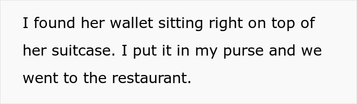 Woman’s SIL “Forgets” Her Wallet All The Time When They Go To Restaurants, So She Took It For Her Woman’s SIL “Forgets” Her Wallet All The Time When They Go To Restaurants, So She Took It For Her