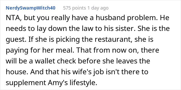 Woman’s SIL “Forgets” Her Wallet All The Time When They Go To Restaurants, So She Took It For Her Woman’s SIL “Forgets” Her Wallet All The Time When They Go To Restaurants, So She Took It For Her