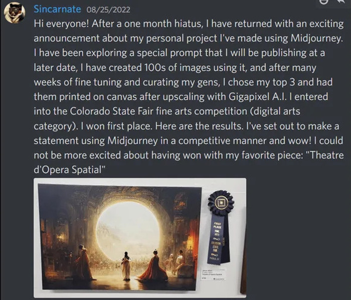 This AI-Generated Artwork Won 1st Place At Fine Arts Contest And Enraged Artists This AI-Generated Artwork Won 1st Place At Fine Arts Contest And Enraged Artists