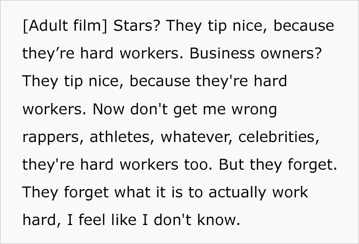 Woman Who Worked As A Server At A Fancy Steakhouse Shared Her Encounters With Entitled Celebrities, Goes Viral Woman Who Worked As A Server At A Fancy Steakhouse Shared Her Encounters With Entitled Celebrities, Goes Viral