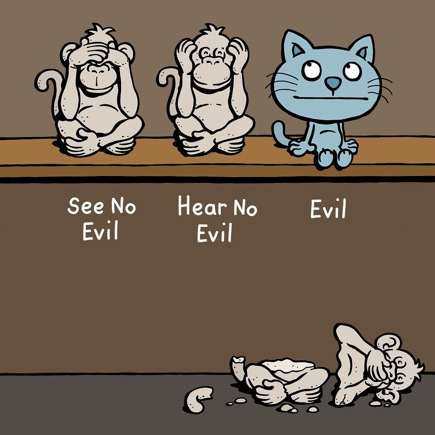 These One-Panel Cat Comics By Anthony Smith Purrfectly Capture What Having A Cat Is Like (40 Pics) These One-Panel Cat Comics By Anthony Smith Purrfectly Capture What Having A Cat Is Like (40 Pics)
