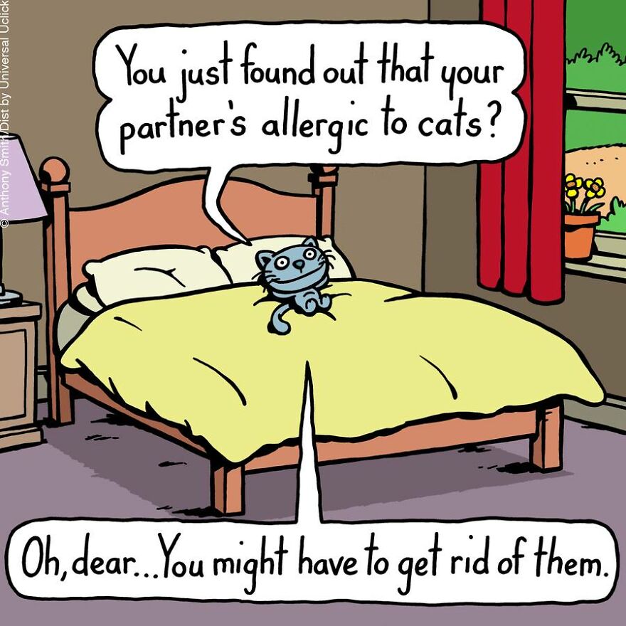 These One-Panel Cat Comics By Anthony Smith Purrfectly Capture What Having A Cat Is Like (40 Pics) These One-Panel Cat Comics By Anthony Smith Purrfectly Capture What Having A Cat Is Like (40 Pics)