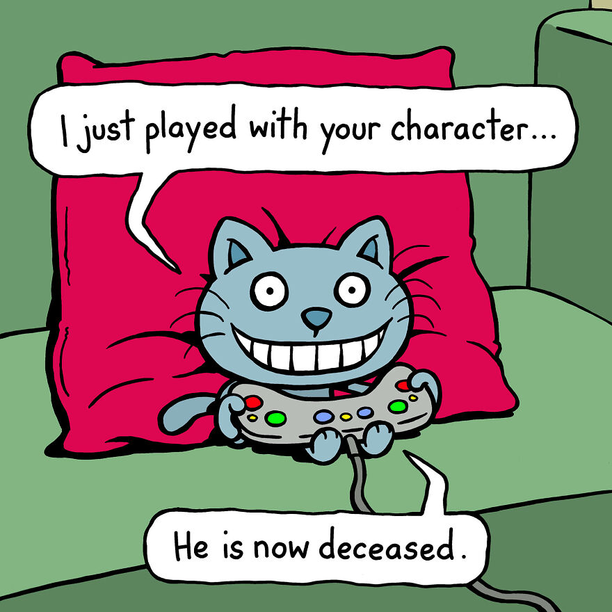 These One-Panel Cat Comics By Anthony Smith Purrfectly Capture What Having A Cat Is Like (40 Pics) These One-Panel Cat Comics By Anthony Smith Purrfectly Capture What Having A Cat Is Like (40 Pics)