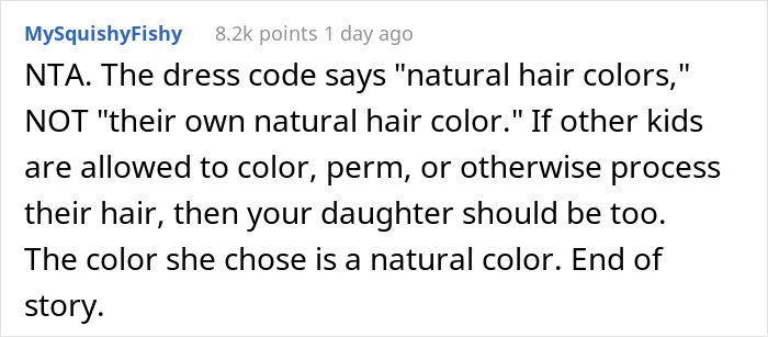 &#8220;AITA For Refusing To Dye My Daughter’s Hair Because Her School Complained?&#8221;