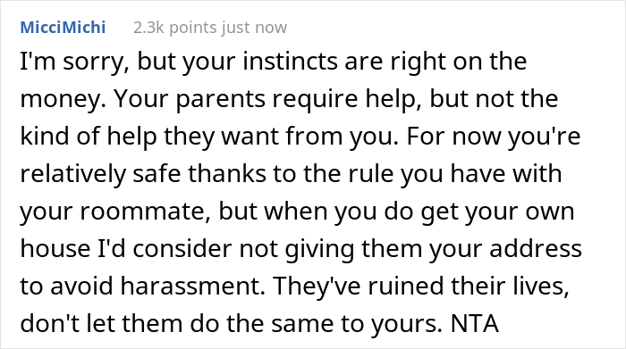 Daughter Is Upset Her Parents Only Listen To Her When They Need Money, So She Doesn&#8217;t Give Them Any Despite Them Being Homeless
